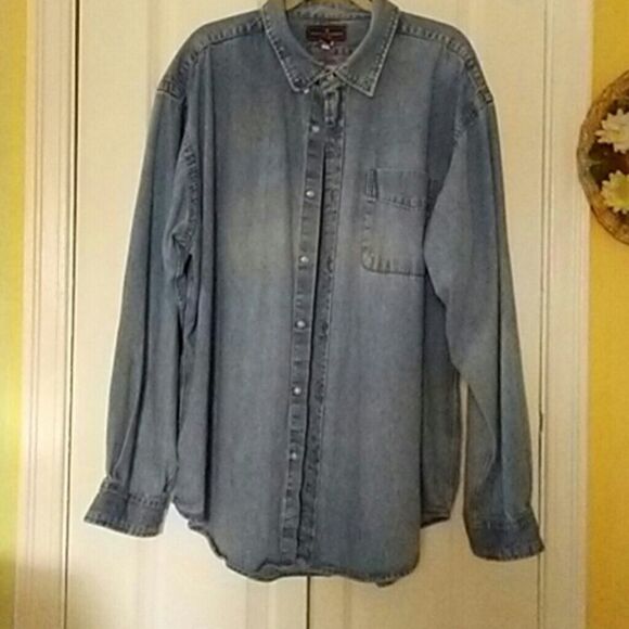 Steve & Barry's Other -  Steve & Barry's Faded Blue Jean Men Shirt Size XXL